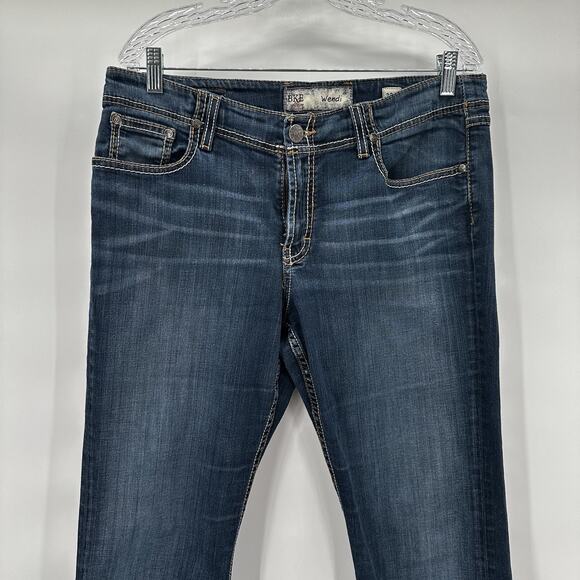Buckle BKE Jeans Womens 32 Blue Bootcut Wendi Midrise Thick Stitch Casual - Picture 2 of 13